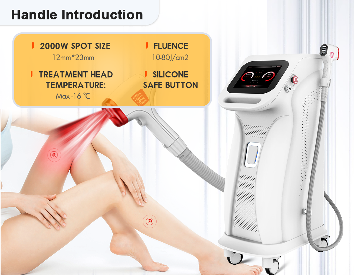  4 Wellenlängen 808 Nm Diodenlaser-Haarentfernungsgerät